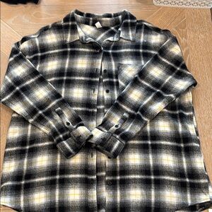 BP Black and Yellow Plaid Shirt